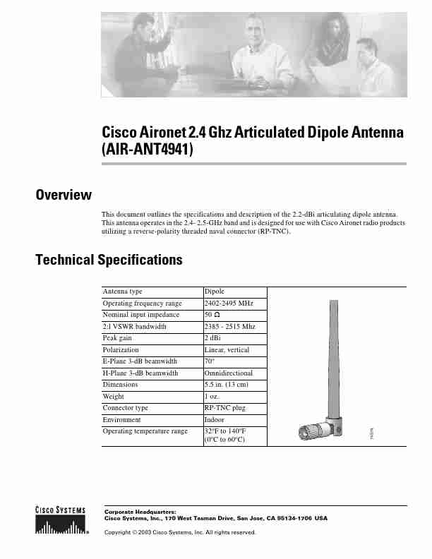 Cisco Systems Stereo System AIR-ANT4941-page_pdf